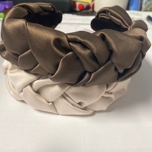 Knotted Headbands Brown Cream